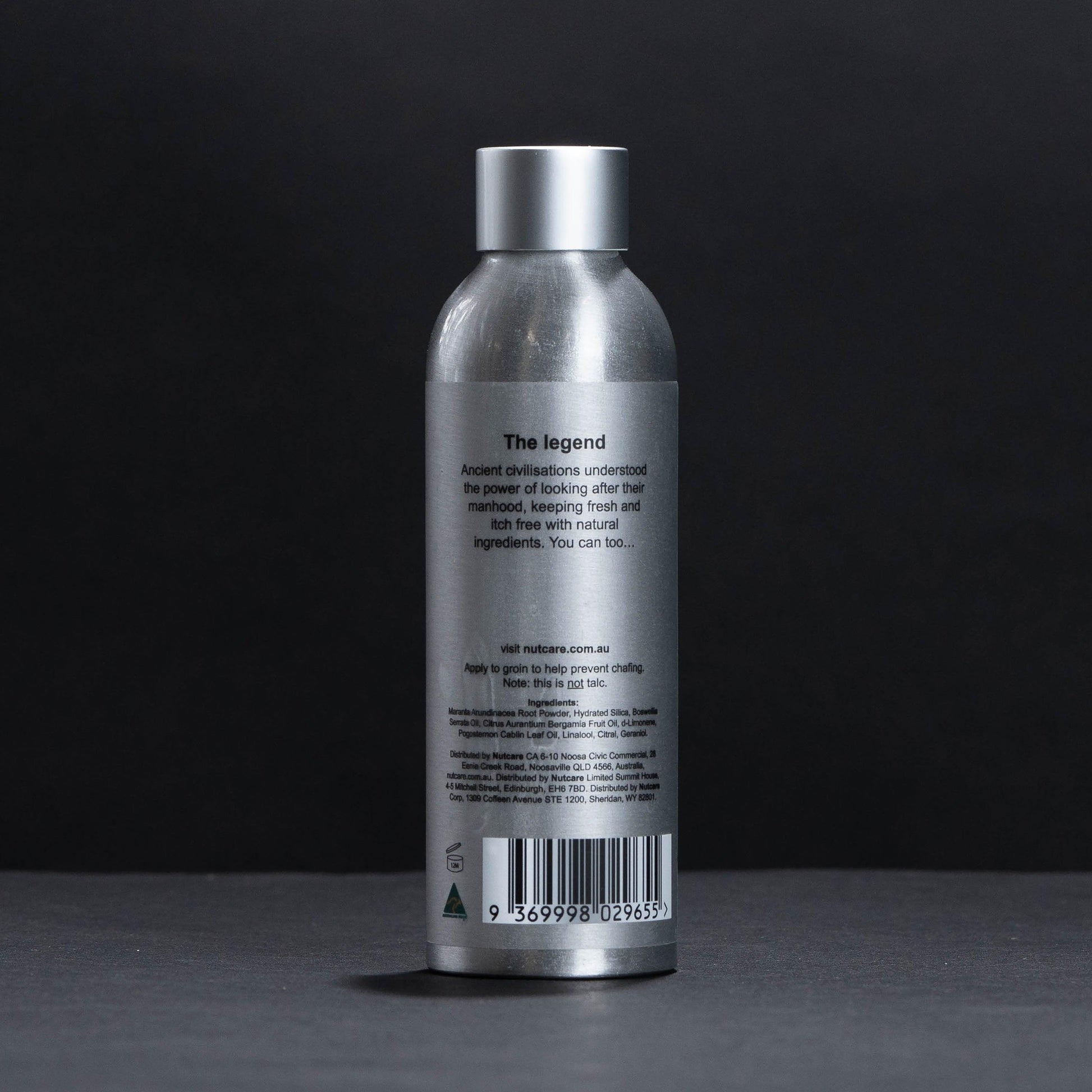 nutcare wood - mens body powder - nutcare USA